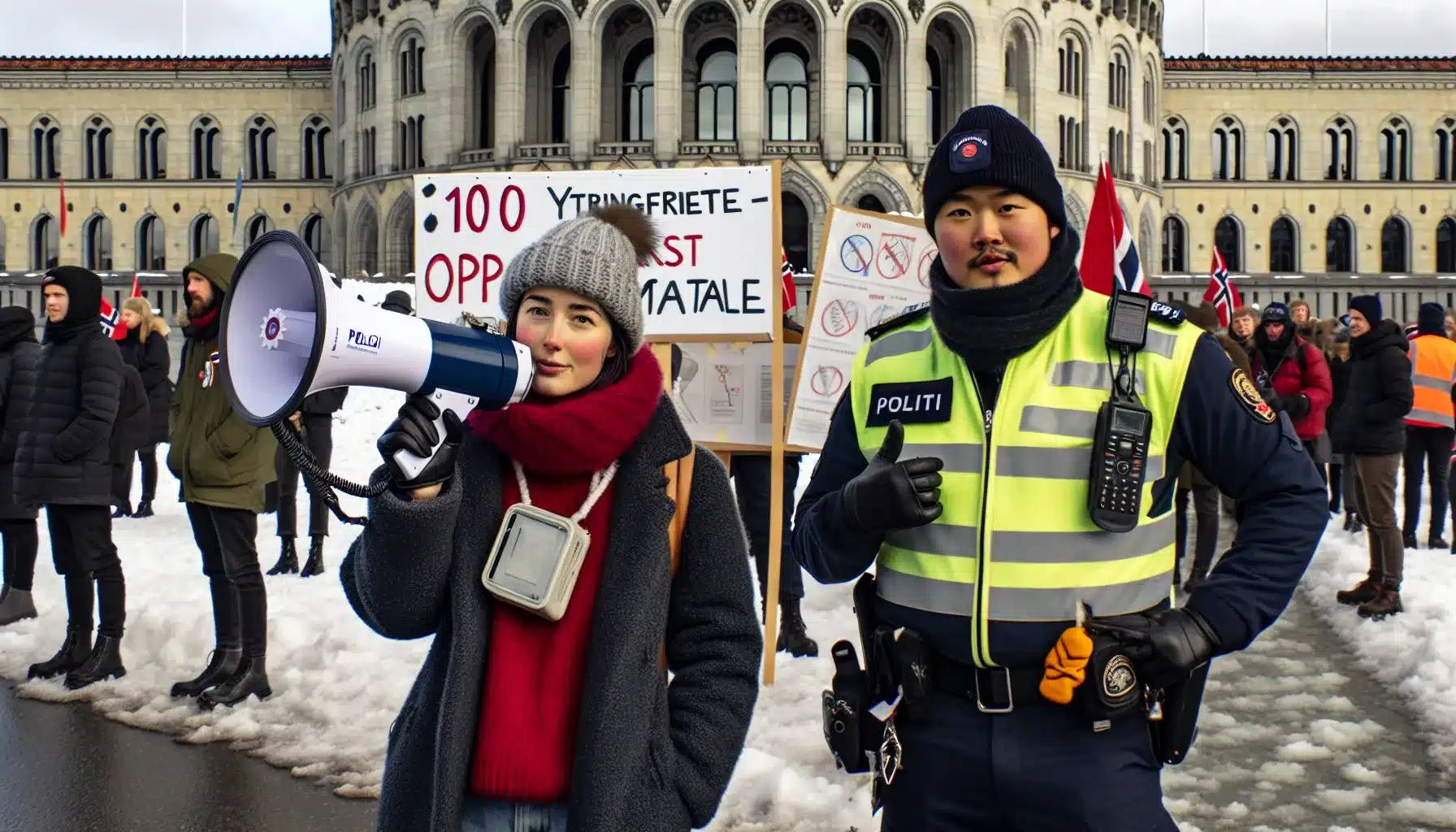 Hvordan p&aring;virker norsk lov ytringsfriheten i offentlig rom? &ndash; illustrasjon 1